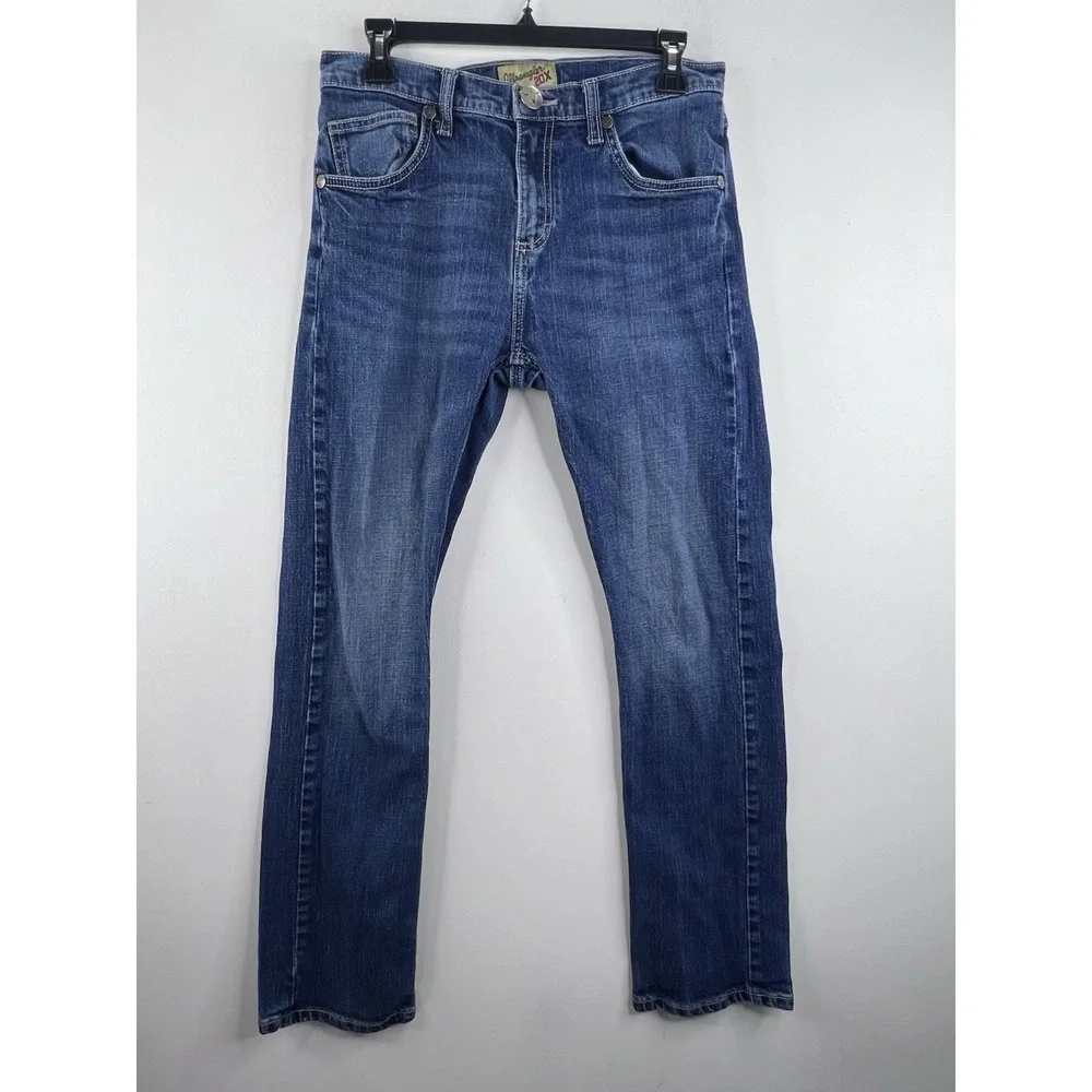 Wrangler 20X Jeans Men's Size 30x29 Straight‎ Style 44 Whiskered Med Wash Blue
